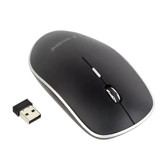 Wireless Mouse Gembird MUSW-4BS-01, Black, 2 image