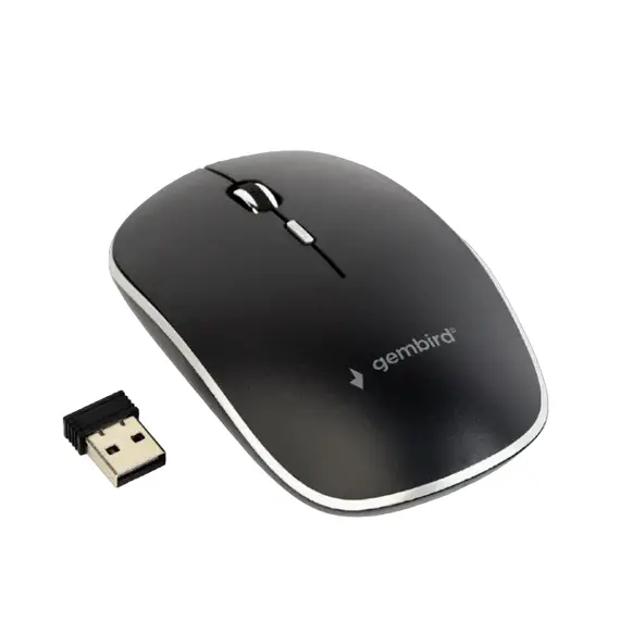 Wireless Mouse Gembird MUSW-4B-01, Black, 4 image