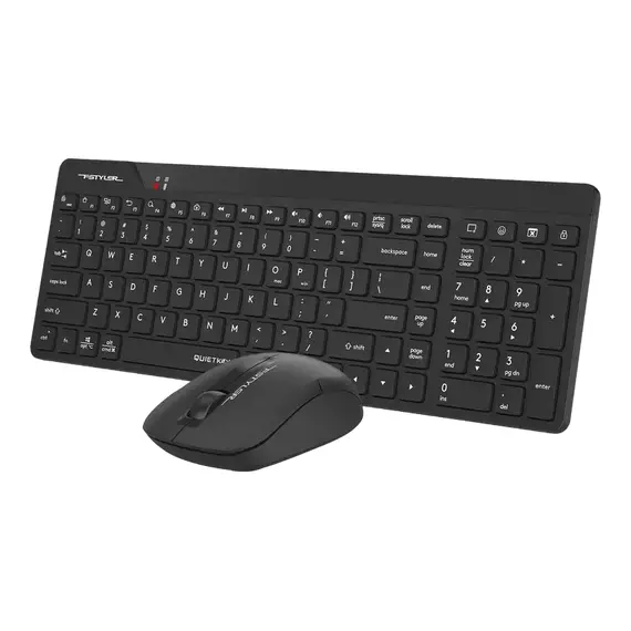 Tastatură + Mouse Wireless A4Tech FG2300 Air, Black / Gray, 5 image