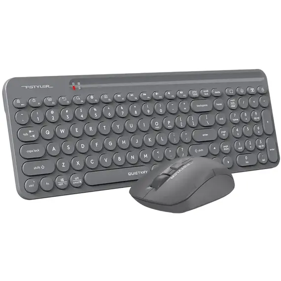 Tastatură + Mouse Wireless A4Tech FG3300 Air, Gray, 2 image