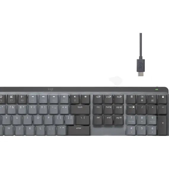 Tastatură + Mouse Wireless Logitech MX Mechanical, Graphite, 2 image