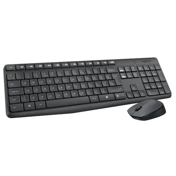 Tastatură + Mouse Wireless Logitech MK235, Gray, 2 image