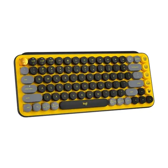 Tastatură Wireless Logitech POP Keys, Yellow, 3 image