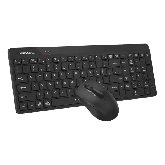 Tastatură + Mouse Wireless A4Tech FG2300 Air, Black / Gray, 4 image