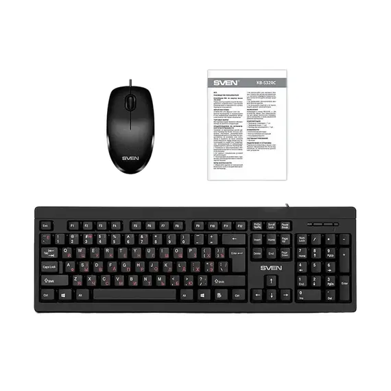 Tastatură + Mouse SVEN KB-S320C, USB, Black, 10 image
