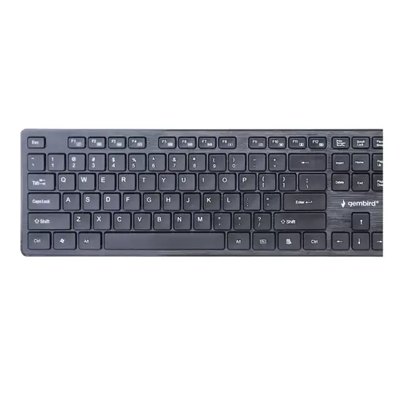 Tastatură + Mouse Wireless Gembird KBS-WCH-04-RU, Black, 3 image