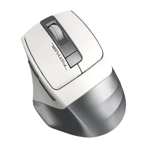 Wireless Mouse A4Tech FG35, White/Silver, 2 image