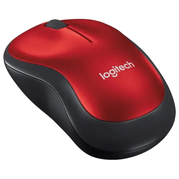 Wireless Mouse Logitech M185, Red, 3 image