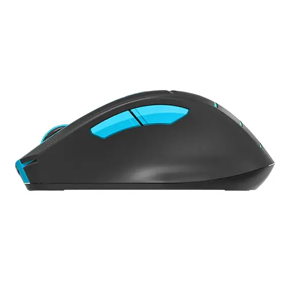 Wireless Mouse A4Tech FG30S, Grey/Blue, 4 image