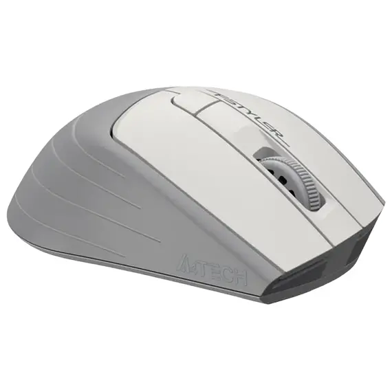 Wireless Mouse A4Tech FG30S, White/Grey, 2 image