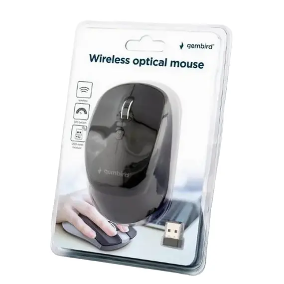 Wireless Mouse Gembird MUSW-4B-05, Black, 2 image
