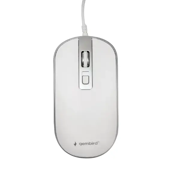 Wireless Mouse Gembird MUSW-4B-06-WS, White/Silver