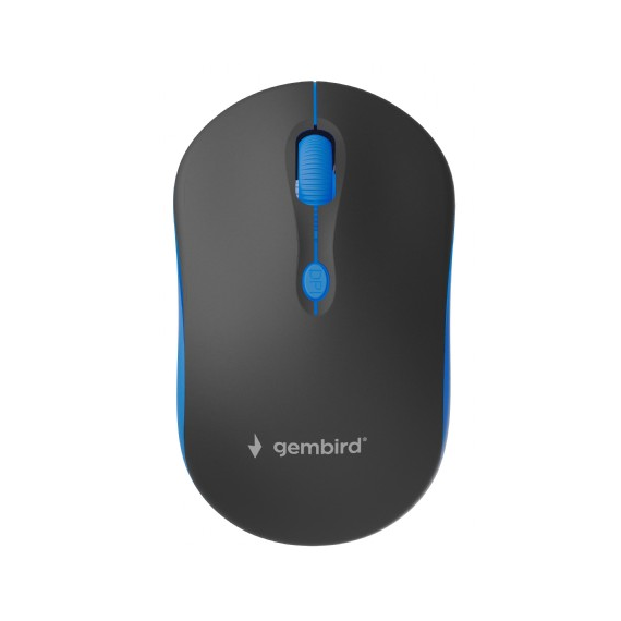 Wireless Mouse Gembird MUSW-4B-03-B, Black/Blue