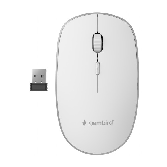 Wireless Mouse Gembird MUSW-4B-01-W, White