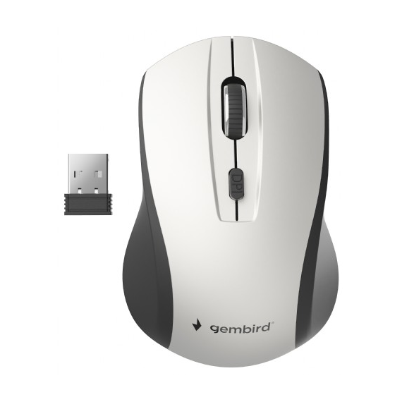 Wireless Mouse Gembird MUSW-4B-02-BS, Black/Silver