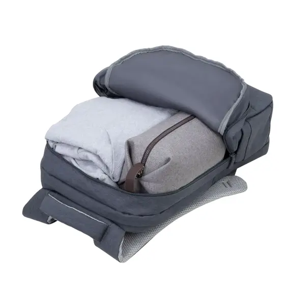 Rucsac pentru Laptop RivaCase Prater, 17.3", Poliester, Dark Gray, 2 image