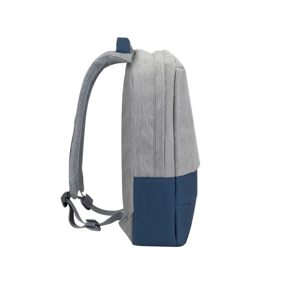 Rucsac pentru Laptop RivaCase Prater, 15.6", Poliester, Gray/Blue, 7 image