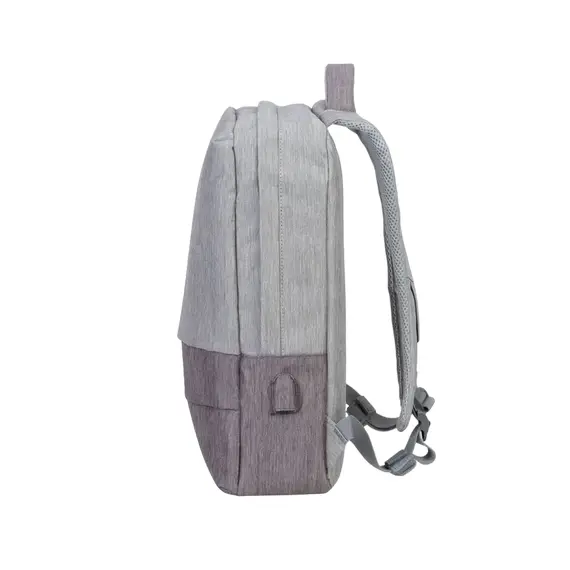 Rucsac pentru Laptop RivaCase Prater, 15.6", Poliester, Gray/Moca, 11 image