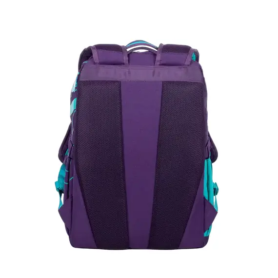 Rucsac zilnic RivaCase Heide, 15.6", Poliester, Violet/Aquamarin, 7 image