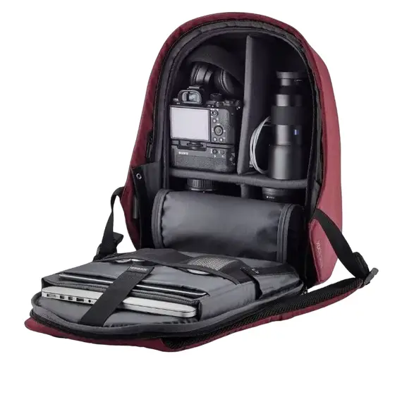 Rucsac pentru Laptop Bobby Hero Regular, 15.6", Piele artificială, Red, 9 image