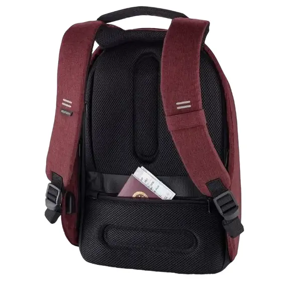 Rucsac pentru Laptop Bobby Hero Regular, 15.6", Piele artificială, Red, 6 image