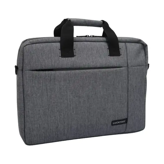 Geantă pentru Laptop Luckysky LSM8870, 15.6", Poliester, Grey, 5 image