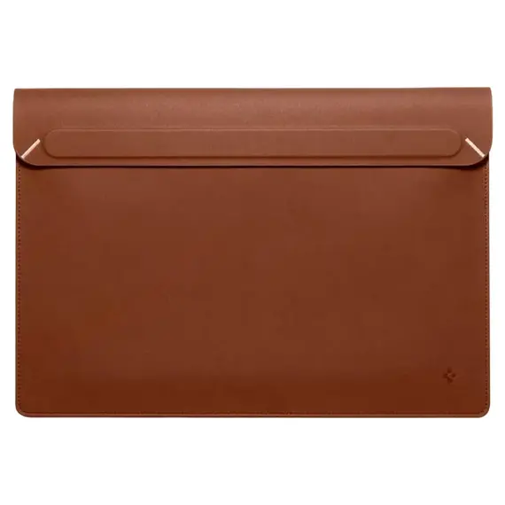Husă pentru laptop Spigen Valentinus 15-16", Piele artificială, Brown
