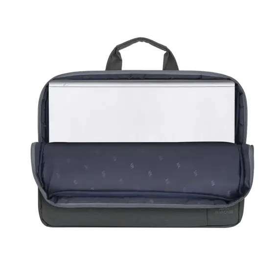 Geantă pentru Laptop Rivacase Central, 15.6", Poliester, Grey, 4 image