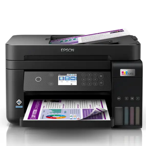 Multifuncțional Inkjet Epson MFD EcoTank L6270, Black, 8 image