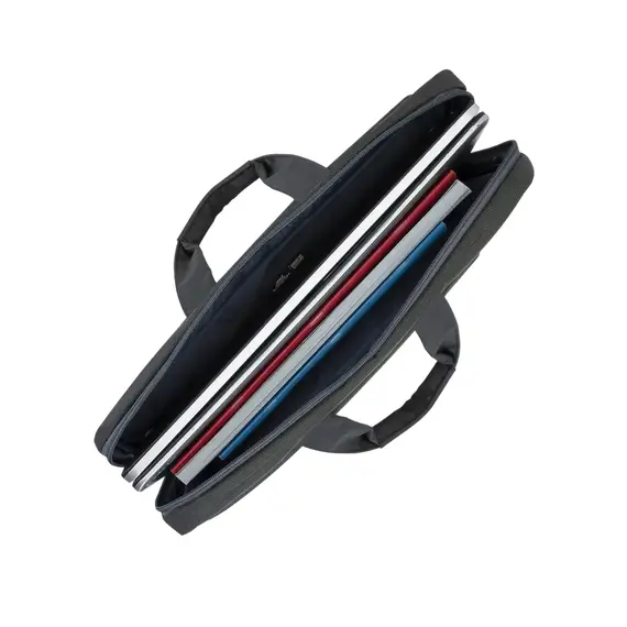 Geantă pentru Laptop Rivacase Central, 15.6", Poliester, Grey, 2 image