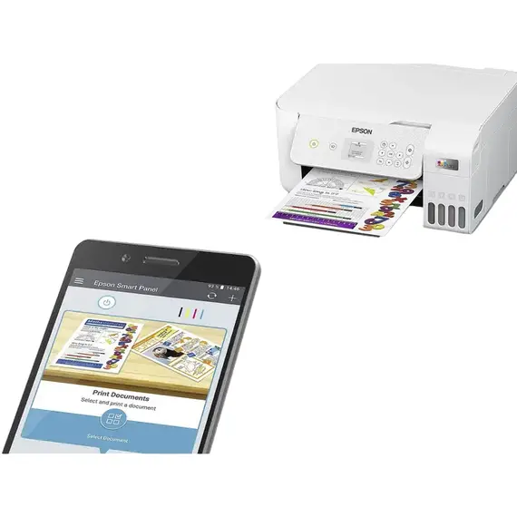 Multifuncțional Inkjet Epson MFD L3266, White, 2 image