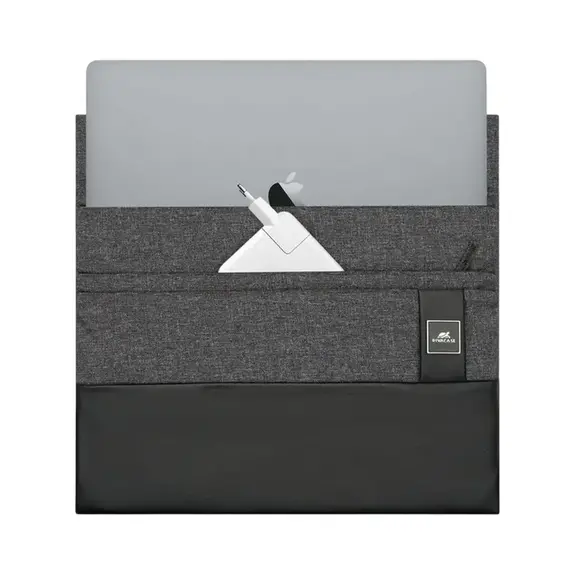 Husă universală pentru Laptop RivaCase Lantau, 15.6", Poliester, Black, 5 image