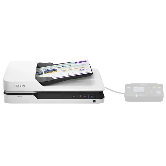 Scanner Tablet Epson WorkForce DS-1630, A4, Grey, 2 image