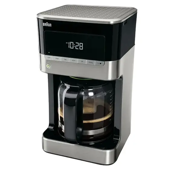 Cafetieră cu picurare Braun KF 7120 BK, 1000W, Black/Silver, 4 image