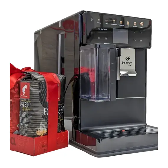 Aparat de cafea Kaffit A5, Black + Cadou x3 Cafea Julius Meinl 500 g
