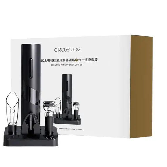 Set pentru vinuri Circle Joy CJ-TZ08, Black, 4 image