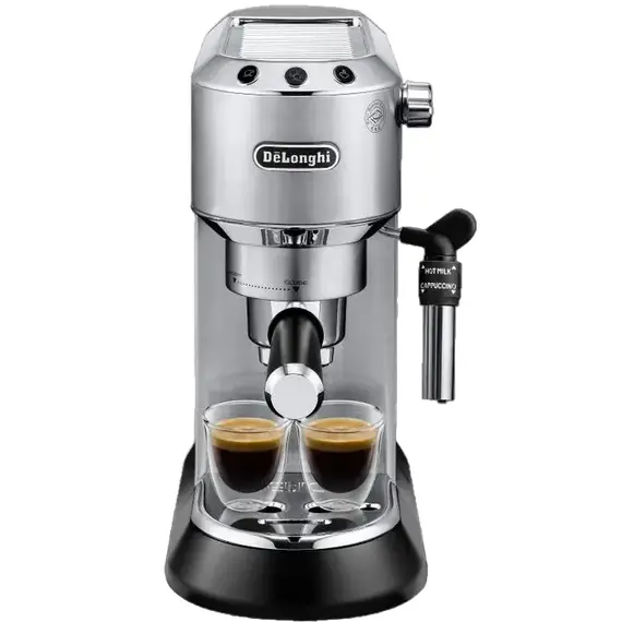 Cafetieră manuală DeLonghi Dedica Pump Espresso, 1300W, Silver