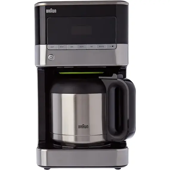 Cafetieră cu picurare Braun KF 7125 BK, 1000W, Black/Silver, 7 image