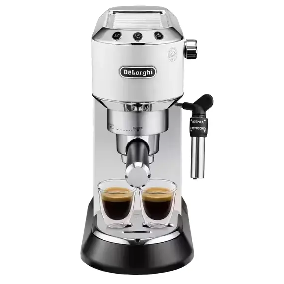 Cafetieră manuală DeLonghi Dedica Pump Espresso, 1300W, White