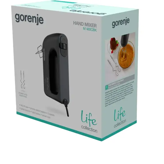 Mixer Manual Gorenje M460CBK, Black, 2 image