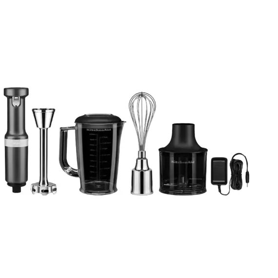 Blender de mână KitchenAid 5KHBBV83EMS, Silver, 9 image