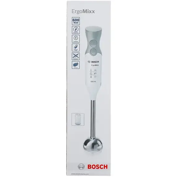 Blender de mână Bosch MSM66110, White/Grey, 5 image