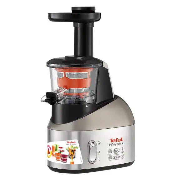 Storcător de fructe și legume Tefal ZC255B38, Silver/Black, 2 image
