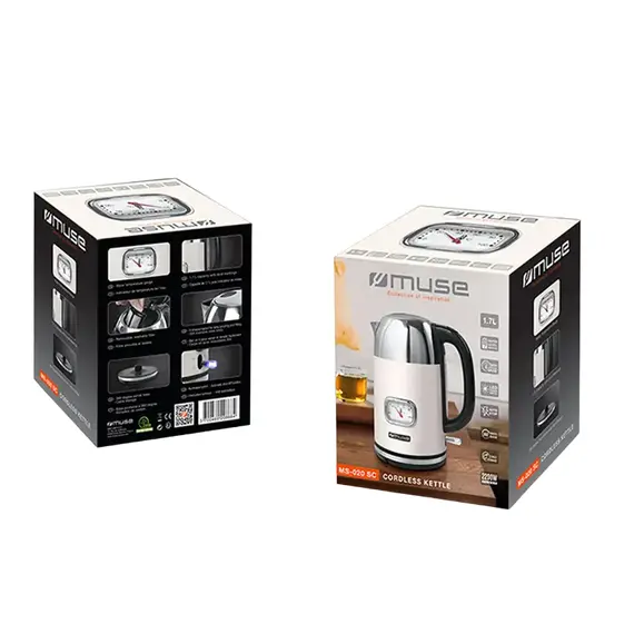 Fierbător electric MUSE MS-020 SC , Bej, 2 image