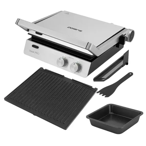 Grătar electric Polaris PGP 2803, 2000W, Silver, 7 image