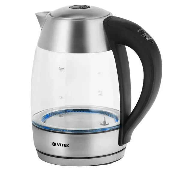 Fierbător electric VITEK VT-7047, Silver, 2 image