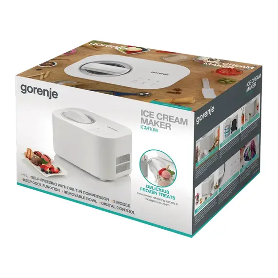 Aparat de îngheţată Gorenje ICM10W, White, 2 image