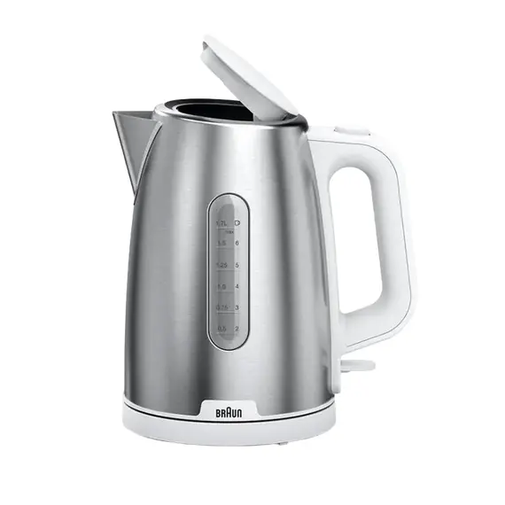 Fierbător electric Braun WK 1500 WH, White/Silver, 3 image