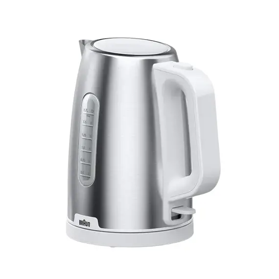 Fierbător electric Braun WK 1500 WH, White/Silver