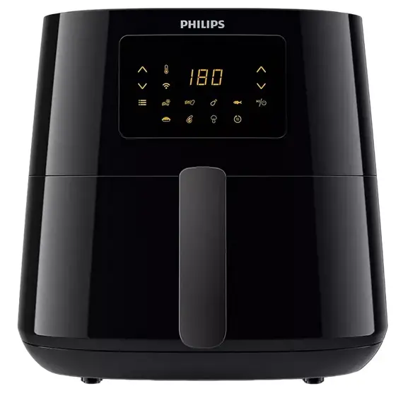 Friteuză cu aer cald Philips HD9280/90, Black, 2 image